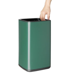 Bolero Vierkante Afvalbak Groen 10Ltr