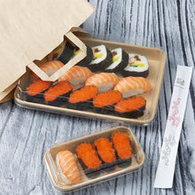 Afbeelding in Gallery-weergave laden, Fiesta Recycleerbare Pet-Deksels Voor Nr. 7 Sushi Schalen (Verpakking Van 300)