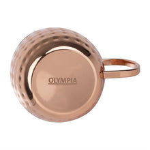 Afbeelding in Gallery-weergave laden, Olympia Barware Gehamerd RVS Koper Gecoate Mokken 440ml