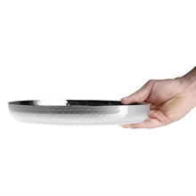 Afbeelding in Gallery-weergave laden, Olympia Gehamerd Roestvrijstalen Ronde Dienblad 260x35mm