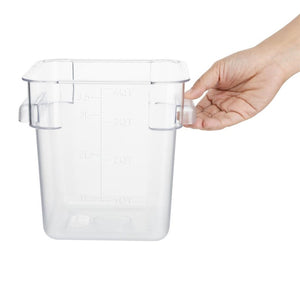 Hygiplas Polycarbonaat Vierkante Opbergcontainer 3.5Ltr