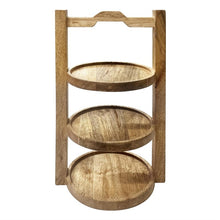 Afbeelding in Gallery-weergave laden, Olympia 3-laags stand Mango Hout voor 150mm borden