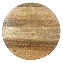 Afbeelding in Gallery-weergave laden, Olympia ronde presenteerstandaard van mangohout met metalen poten 300x80mm