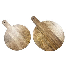 Afbeelding in Gallery-weergave laden, Olympia Ronde Displaystandaard Mango Hout met Metalen Poten 400x300x80mm