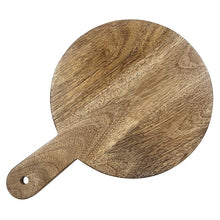 Afbeelding in Gallery-weergave laden, Olympia Ronde Displaystandaard van Mangohout met Metalen Poten 350x250x80mm