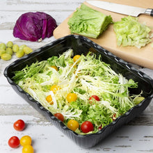 Afbeelding in Gallery-weergave laden, Olympia Kristallon Grote Saladeschaal - Zwart