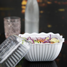 Afbeelding in Gallery-weergave laden, Olympia Kristallon Kleine Saladeschaal - Wit