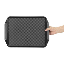 Afbeelding in Gallery-weergave laden, Olympia Kristallon Handvat Fast Food Dienblad Zwart 435X305mm