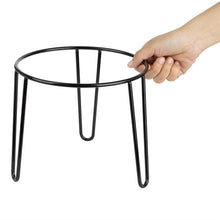 Afbeelding in Gallery-weergave laden, Olympia Anti-Slip Verhoger Rond Zwart Draad 210x180mm