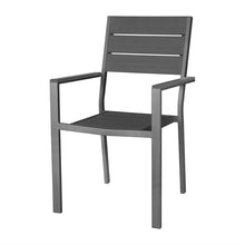 Afbeelding in Gallery-weergave laden, Bolero Valletta Grijze Stoelen Met Armleuningen (4 Pack)