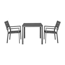 Afbeelding in Gallery-weergave laden, Bolero Valletta Grijze Stoelen Met Armleuningen (4 Pack)