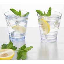 Afbeelding in Gallery-weergave laden, Olympia Kristallon Polycarbonaat Stapelbare Bekers - Blauw 350ml (6 stuks)