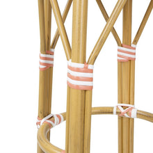 Afbeelding in Gallery-weergave laden, Bolero Parijse Stijl PE Rotan Barkrukken Koraal (2 Pack)