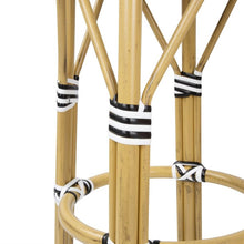 Afbeelding in Gallery-weergave laden, Bolero Parijse Stijl PE Rieten Barkrukken Zwart (2 Pack)