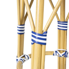 Afbeelding in Gallery-weergave laden, Bolero Parijse Stijl PE Rattan Barkrukken Blauw (2 Pack)