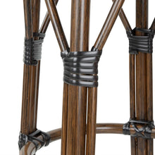 Afbeelding in Gallery-weergave laden, Bolero Parijse Stijl PE Rieten Barkrukken Zwarte Stip Mix (2 stuks)