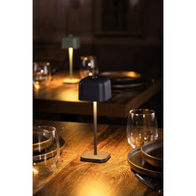 Afbeelding in Gallery-weergave laden, Olympia Lucca Tafellamp Met Vierkante Koepel Grijs 200mm