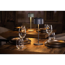 Afbeelding in Gallery-weergave laden, Olympia Siena Tafellamp Ronde Koepel Grijs 300mm