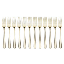 Afbeelding in Gallery-weergave laden, Olympia Buckingham Tafelvorken Champagne Goud (12 stuks)