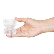 Afbeelding in Gallery-weergave laden, Olympia Geribbelde Glazen Theelicht/Kaarshouders 52x52mm (6 stuks)