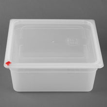 Afbeelding in Gallery-weergave laden, Hygiplas Click PP GN Container 2/3 met Deksel &amp; 7 Kleur Clips 150mm 12Ltr (Set van 4)