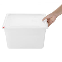 Afbeelding in Gallery-weergave laden, Hygiplas Click PP GN Container 2/3 met deksel &amp; 7 kleurenclips 200mm 16.1Ltr (Set 4)