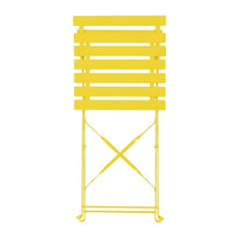 Afbeelding in Gallery-weergave laden, Bolero Perth zachtgele trottoirstijl stalen inklapbare stoelen (2stuks)
