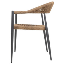 Afbeelding in Gallery-weergave laden, Bolero Eden PE gevlochten rattan outdoor armstoelen naturel (4 stuks)