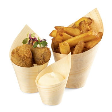 Sier Disposables Beker hout 