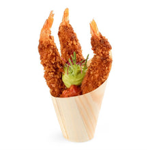 Afbeelding in Gallery-weergave laden, Sier Disposables Beker hout &quot;schuin&quot; 22cl. (FSCÂ®) Ã¸70 x h137/70mm (doos 30)