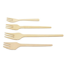 Afbeelding in Gallery-weergave laden, Sier Disposables Snackvork bamboe 135 mm (doos 100)