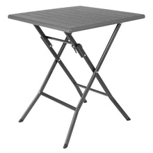 Afbeelding in Gallery-weergave laden, Bolero Vierkante Opvouwbare Tafel HDPE Hout Effect 620mm