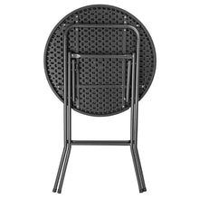 Afbeelding in Gallery-weergave laden, Bolero Opvouwbare HDPE Bartafel Houtlook Zwart 800mm