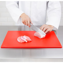 Afbeelding in Gallery-weergave laden, Hygiplas HDPE snijplank rood 450x300x12mm
