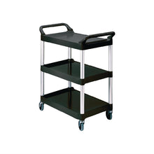 Afbeelding in Gallery-weergave laden, Rubbermaid compacte trolley zwart