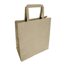 Afbeelding in Gallery-weergave laden, Fiesta Recycleerbare Platte Handvatten Bruine Papieren Tassen Medium (250 stuks)