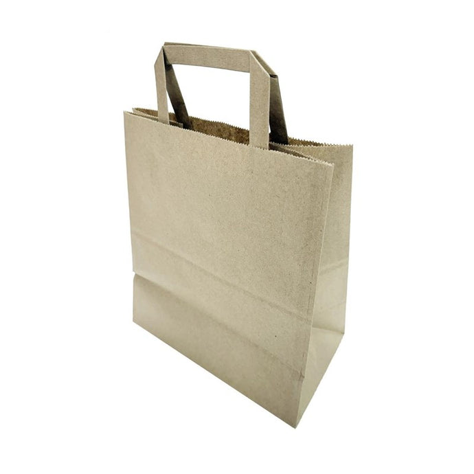 Fiesta Recycleerbare Platte Handvat Bruine Papieren Tassen Groot (250 stuks)