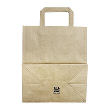 Afbeelding in Gallery-weergave laden, Fiesta Recycleerbare Platte Handvat Bruine Papieren Tassen Groot (250 stuks)