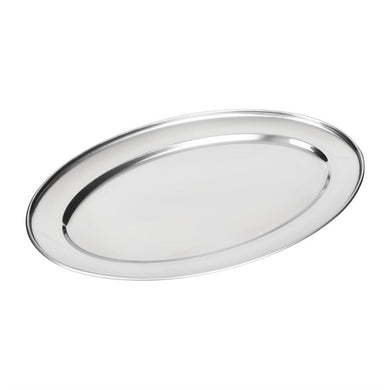 Olympia ovale RVS serveerschaal 40cm