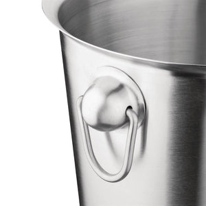 Olympia geborsteld RVS wijn- en champagnekoeler 19cm