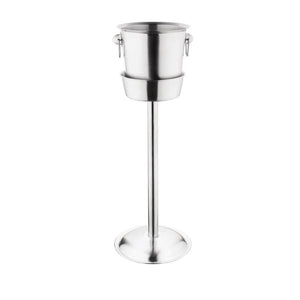 Olympia geborsteld RVS wijn- en champagnekoeler 19cm
