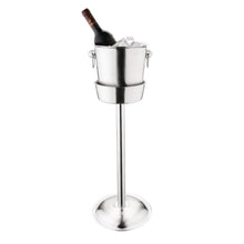 Afbeelding in Gallery-weergave laden, Olympia geborsteld RVS wijn- en champagnekoeler 19cm