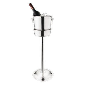 Olympia geborsteld RVS wijn- en champagnekoeler 19cm