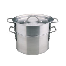 Afbeelding in Gallery-weergave laden, Vogue aluminium pan met au bain marie inzet 4L