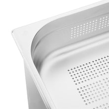 Afbeelding in Gallery-weergave laden, Vogue roestvrijstalen geperforeerde 1/1 gastronorm bak 100mm