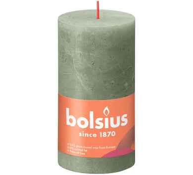 Kaarsen rustiek 130/68 Fresh Olive