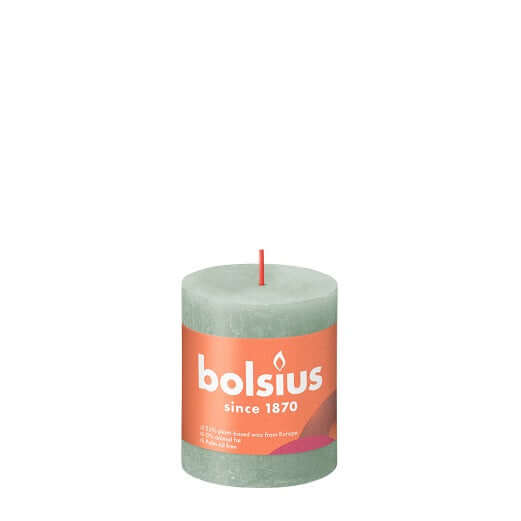 Kaarsen rustiek 80/68 Jade Green 4st