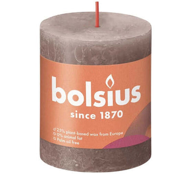 Kaarsen rustiek 80/68 Rustic taupe 4st