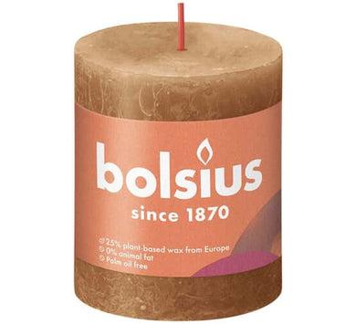 Kaarsen rustiek 80/68 Spice Brown 4st