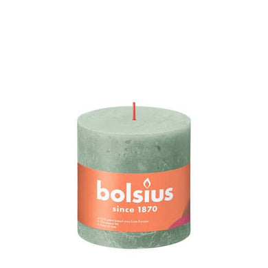 Kaarsen rustiek 100/100 Jade Green 3st